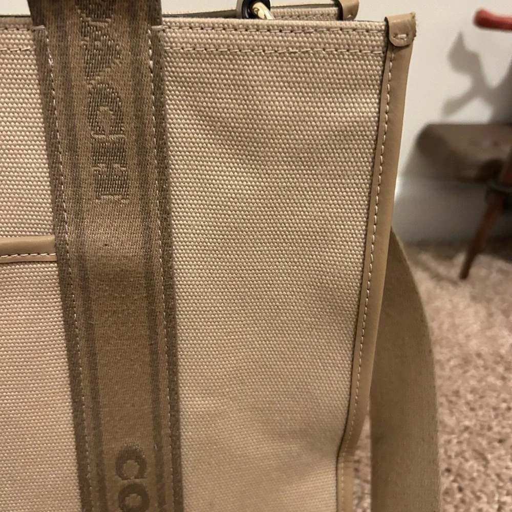 Coach Smith Tote Bag medium Tan Canvas Tote Bag - Picture 4 of 10